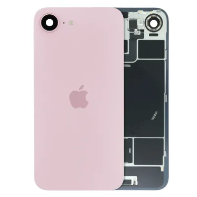 Back Glass w/ MagSafe Magnet & NFC & Flashlight Flex Compatible For iPhone 17e (Genuine OEM) (Pink)