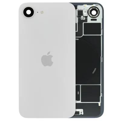 Back Glass w/ MagSafe Magnet & NFC & Flashlight Flex Compatible For iPhone 17e (Genuine OEM) (White)