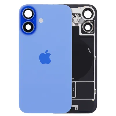 Back Glass w/ MagSafe Magnet & NFC & Flashlight Flex For iPhone 16 (Genuine OEM) (Ultramarine)