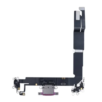 Charging Port Flex Cable With Board For iPhone 16 Plus (Genuine OEM) (Pink)