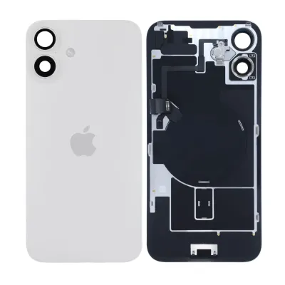Back Glass w/ MagSafe Magnet & NFC & Flashlight Flex For iPhone 16 Plus (Genuine OEM) (White)