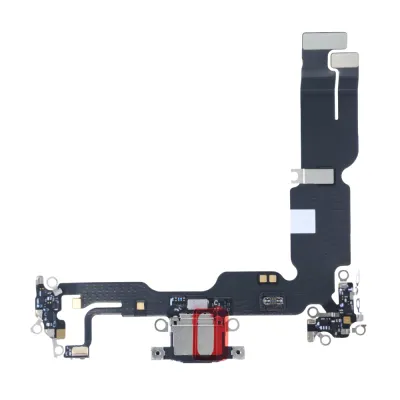 Charging Port Flex Cable With Board For iPhone 15 Plus (Genuine OEM) (Black)