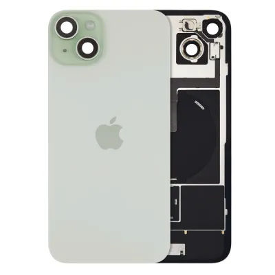 Back Glass w/ MagSafe Magnet & NFC & Flashlight Flex For iPhone 15 Plus (Genuine OEM) (Green)