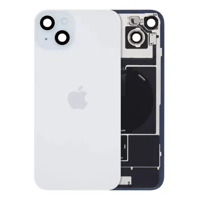 Back Glass w/ MagSafe Magnet & NFC & Flashlight Flex For iPhone 15 Plus (Genuine OEM) (Blue)