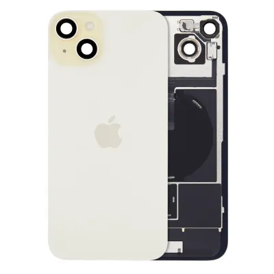 Заднє скло з магнітом MagSafe, NFC та шлейфом спалаху для iPhone 15 Plus (Genuine OEM) (жовтий)