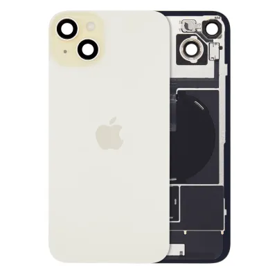 Back Glass w/ MagSafe Magnet & NFC & Flashlight Flex For iPhone 15 Plus (Genuine OEM) (Yellow)
