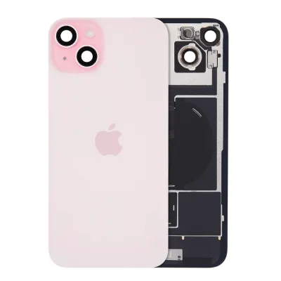 Back Glass w/ MagSafe Magnet & NFC & Flashlight Flex For iPhone 15 Plus (Genuine OEM) (Pink)