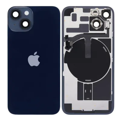 Back Glass w/ MagSafe Magnet & NFC & Flashlight Flex For iPhone 14 (Genuine OEM) (Midnight)