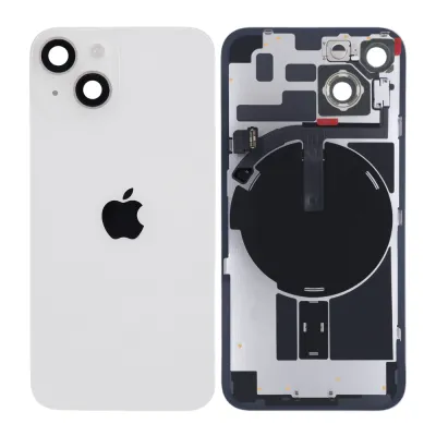 Back Glass w/ MagSafe Magnet & NFC & Flashlight Flex For iPhone 14 (Genuine OEM) (Starlight)