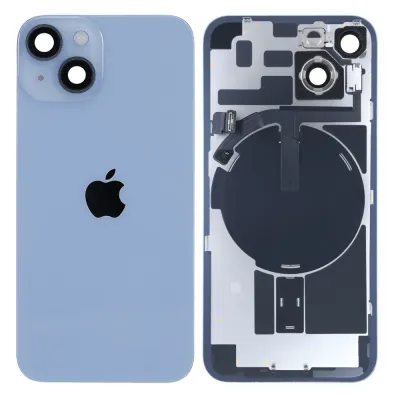 Back Glass with MagSafe Magnet & NFC & Flashlight Flex For iPhone 14 (Genuine OEM) (Blue)