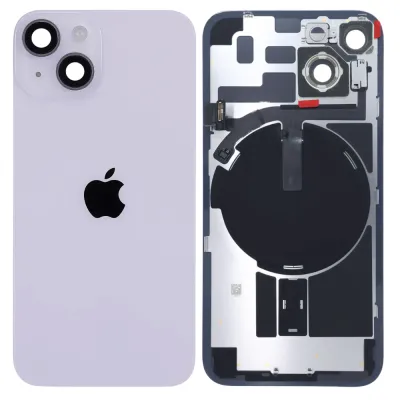 Back Glass w/ MagSafe Magnet & NFC & Flashlight Flex For iPhone 14 (Genuine OEM) (Purple)