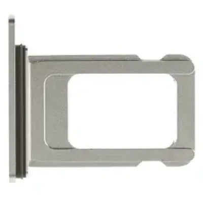 Single SIM Card Tray For iPhone 12 Pro / 12 Pro Max (Genuine OEM) (Silver)
