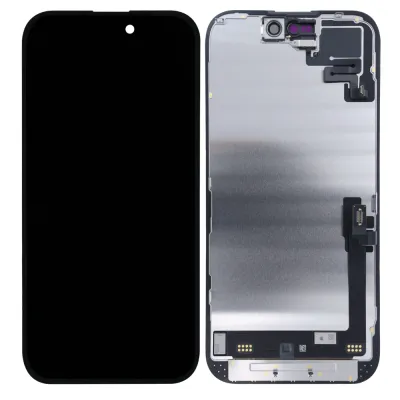 Display Assembly for iPhone 16 OLED (Assembled: Soft) (120HZ) Diagnostic With Light Sensor Flex Cable