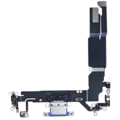 Charging Port Flex Cable With Board For iPhone 16 (EU / UK / CA) (Genuine OEM) (Ultramarine)