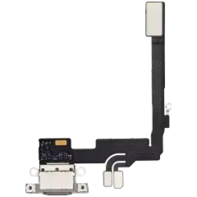 Charging Port Flex Cable With Board For iPhone 16 Pro (Genuine OEM) (Natural Titanium)