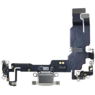Charging Port Flex Cable With Board For iPhone 15 (Genuine OEM) (Yellow)