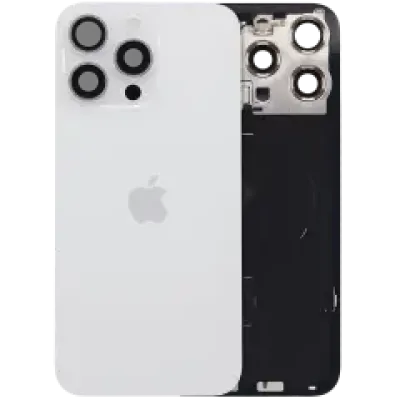 Back Glass w/ MagSafe Magnet & NFC & Flashlight Flex For iPhone 15 Pro Max (UK / EU Version) (Genuine OEM) (White Titanium)