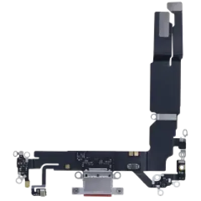 Charging Port Flex Cable With Board For iPhone 16 (EU / UK / CA) (Genuine OEM) (White)
