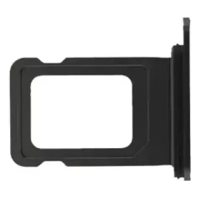 Single SIM Card Tray For iPhone 15 / 15 Plus (Genuine OEM) (Black)