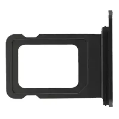 Single SIM Card Tray For iPhone 15 / 15 Plus (Genuine OEM) (Black)