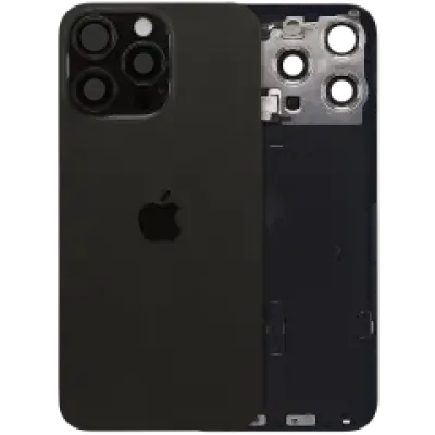 Back Glass w/ MagSafe Magnet & NFC & Flashlight Flex For iPhone 15 Pro Max (UK / EU Version) (Genuine OEM) (Black Titanium)