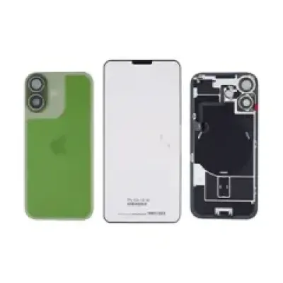 Заднє скло з магнітом MagSafe, NFC та шлейфом спалаху для iPhone 17 (Genuine OEM) (Sage)
