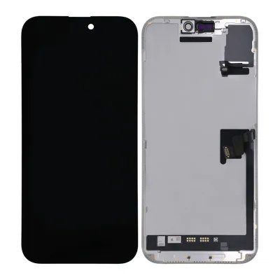Display Assembly for iPhone 16 Pro OLED (Assembled: Soft) (120HZ) Diagnostic With Light Sensor Flex Cable