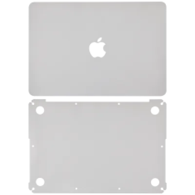 Захисна плівка 2-в-1 (топ, низ) для MacBook Pro 13" A1502 (2015) / A1425 (2012-2013) (сріблястий)
