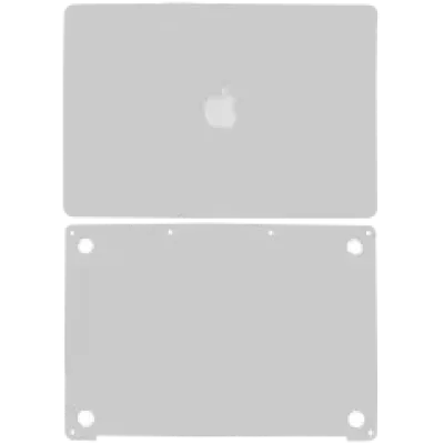 Наклейка 2-в-1 (топкейс, нижня кришка) для MacBook Pro 13" A2289 (2020) / A2338 (2020-2023) (Silver)