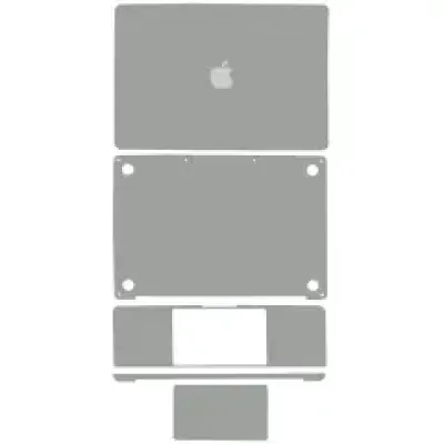 Наклейка 4-в-1 (топкейс, нижня кришка, клавіатура, трекпад) для MacBook Pro 13" A2289 (2020) (Space Gray)