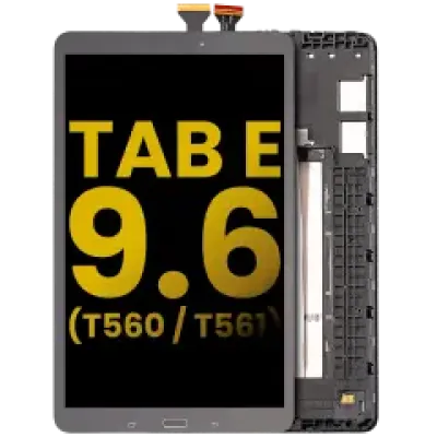 Дисплейний модуль (LCD) з рамкою для Samsung Galaxy Tab E 9.6" (T560 / T561 / T567) (2015) (Refurbished) (чорний)