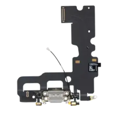 Шлейф зарядки для iPhone 7 (Premium) (сріблястий)