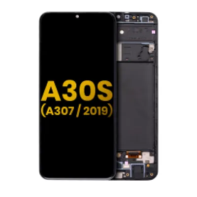 Дисплейний модуль (OLED) з рамкою для Samsung Galaxy A30s (A307 / 2019) (Refurbished) (Всі кольори)