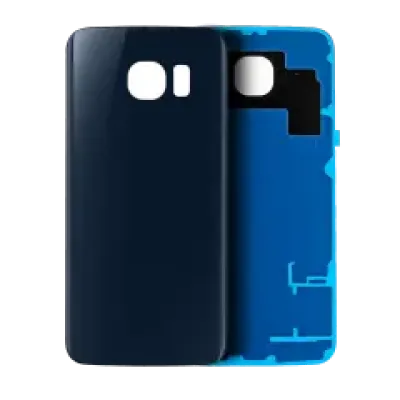 Задня кришка зі скла для Samsung Galaxy S6 (No Logo) (Aftermarket Plus) (Black Sapphire)