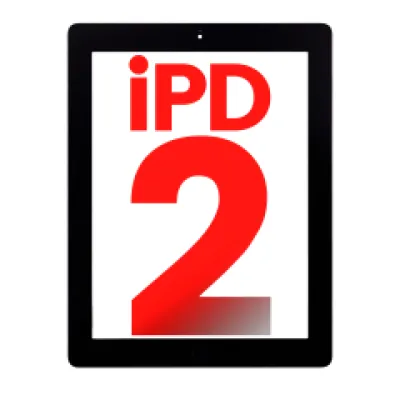 Тачскрін для iPad 2 (кнопка Home передмонтована) (Aftermarket Plus) (чорний)