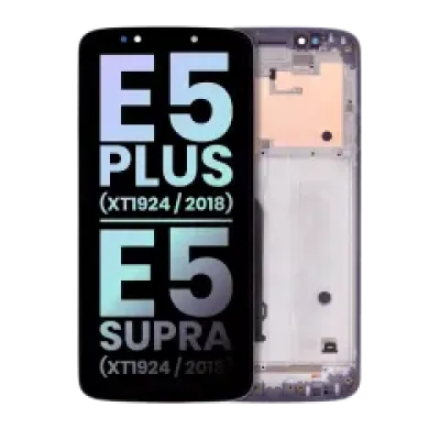 Дисплейний модуль (LCD) з рамкою для Motorola Moto E5 Plus (XT1924 / 2018) / E5 Supra (XT1924 / 2018) (159MM) (US Version) (Genuine OEM) (чорний)
