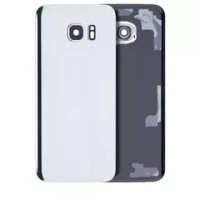 Задня кришка зі склом камери для Samsung Galaxy S7 Edge (Service Pack) (Silver)
