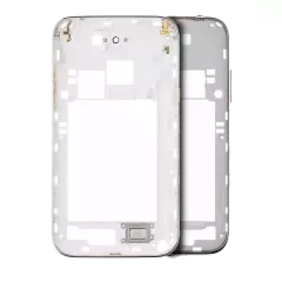 Корпус середньої частини для Samsung Galaxy Note 2 (з дрібними деталями) (білий)