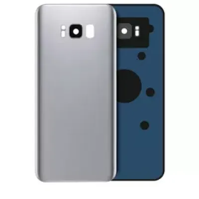 Заднє скло зі склом камери для Samsung Galaxy S8 (Service Pack) (Arctic Silver)