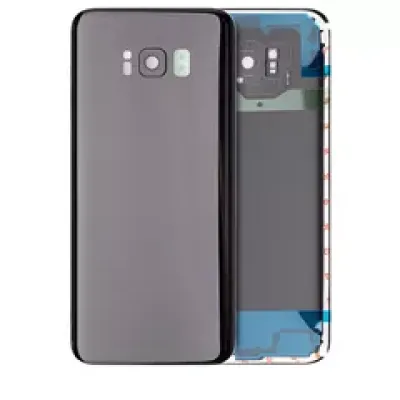 Заднє скло зі склом камери для Samsung Galaxy S8 Plus (Service Pack) (Midnight Black)