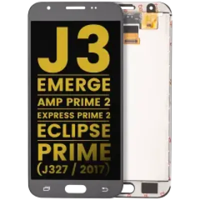 Дисплейний модуль (LCD) без рамки для Samsung Galaxy J3 (J327 / 2017) / Emerge / Amp Prime 2 / Express Prime 2 / Eclipse / Prime (Refurbished) (сріблястий / сірий)