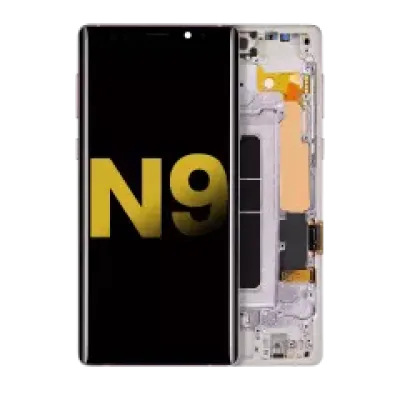 Дисплейний модуль (OLED) з рамкою для Samsung Galaxy Note 9 (Refurbished) (Lavender Purple)