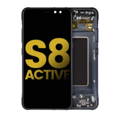 Дисплейний модуль (OLED) з рамкою для Samsung Galaxy S8 Active (Refurbished) (Meteor Gray)