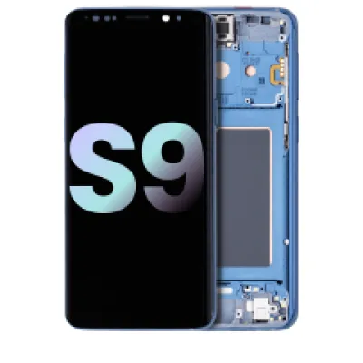 Дисплейний модуль OLED з рамкою для Samsung Galaxy S9 (Service Pack) (Coral Blue)