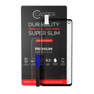 Загартоване скло Casper UV з клеєм для Samsung Galaxy S10 (Case Friendly) (Retail Packaging)