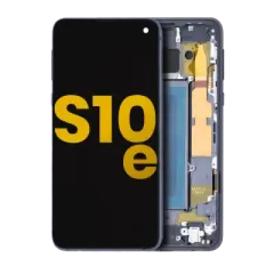 Дисплейний модуль (OLED) з рамкою для Samsung Galaxy S10E (Refurbished) (Prism Black)