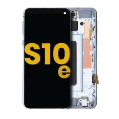 Дисплейний модуль (OLED) з рамкою для Samsung Galaxy S10E (Refurbished) (Prism Blue)