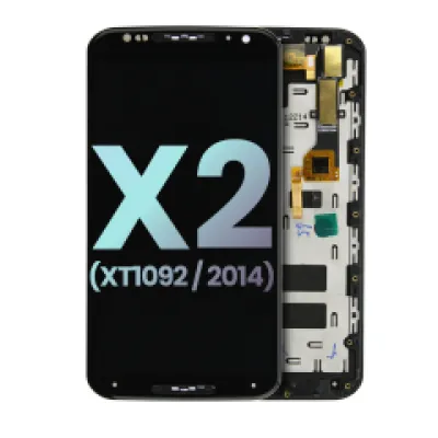 Дисплейний модуль LCD з рамкою для Motorola Moto X2 (XT1092 / 2014) (Genuine OEM) (чорний)