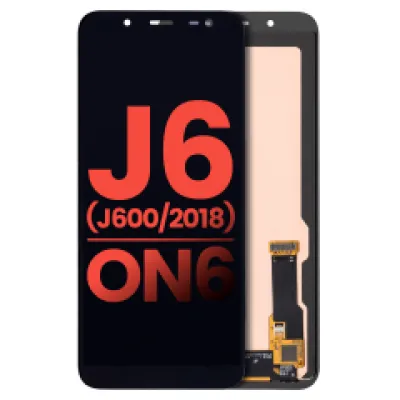 Дисплейний модуль (OLED) без рамки для Samsung Galaxy J6 / On6 (J600 / 2018) (Aftermarket Plus) (чорний)