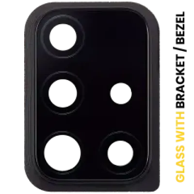 Скло камери з рамкою для Samsung Galaxy A51 (A515 / 2019)